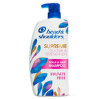 Head & Shoulders Supreme Sulfate-Free Conditioner with Argan Oil, with 1% Pyrithione Zinc, Anti-Dandruff Treatment, Soothe and Strengthen Hair and Scalp, 28.2 fl oz
