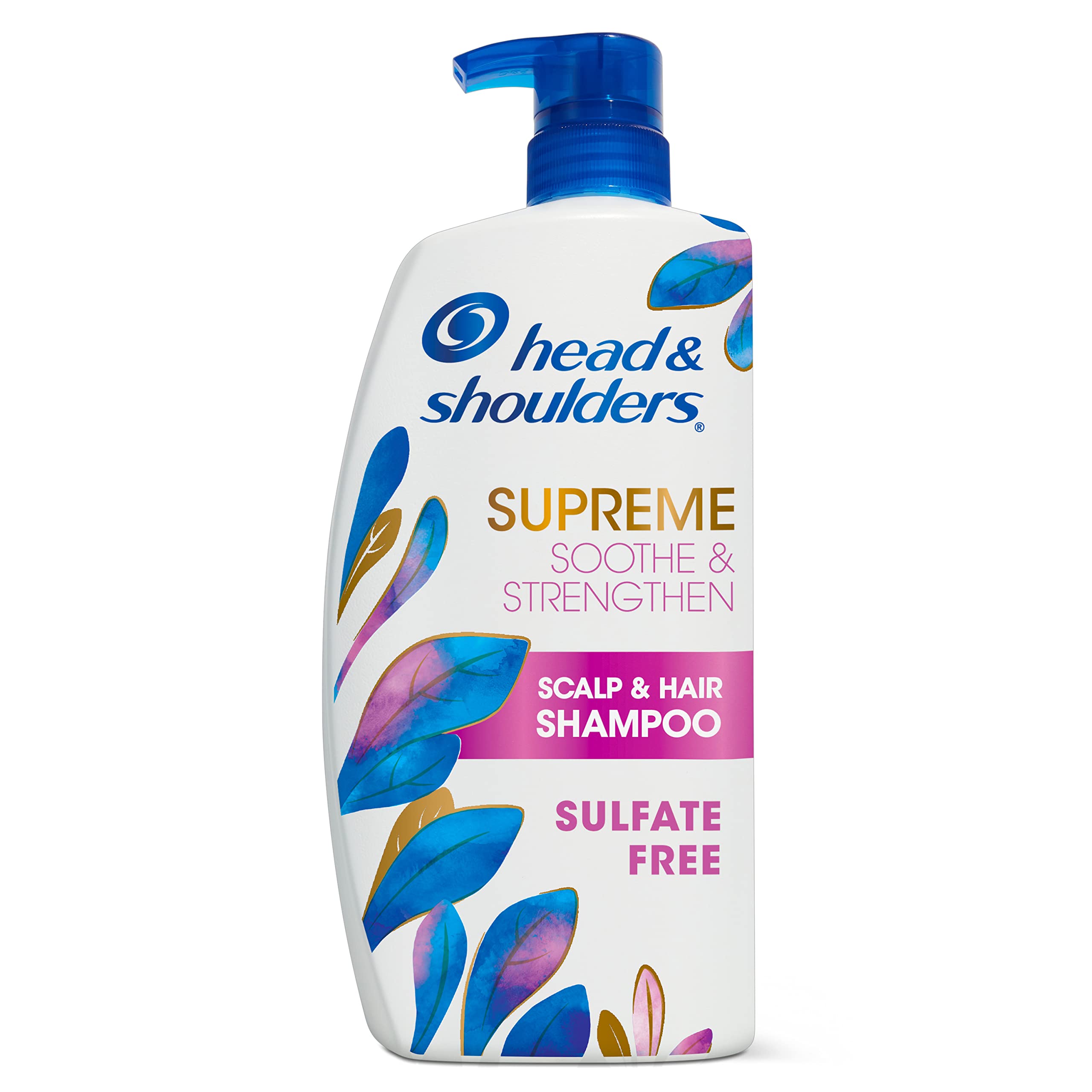 Head & Shoulders Supreme Sulfate-Free Conditioner with Argan Oil, with 1% Pyrithione Zinc, Anti-Dandruff Treatment, Soothe and Strengthen Hair and Scalp, 28.2 fl oz