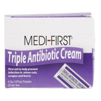 Medi-First First Aid Antibiotic 0.5 Gram Individual Packet Ointment 400 IU - 5 mg - 5,000 IU/Gram Strength, 25 Ct