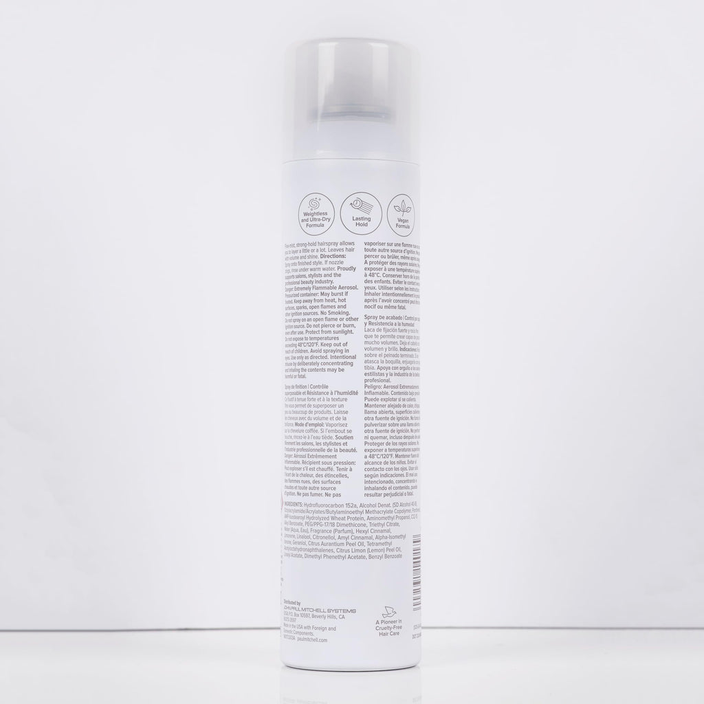 Paul Mitchell Stay Strong Hairspray, Layerable Control + Humidity Resistance, For All Hair Types, 9 oz