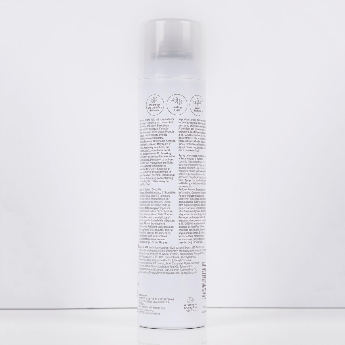Paul Mitchell Stay Strong Hairspray, Layerable Control + Humidity Resistance, For All Hair Types, 9 oz