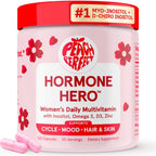 Peach Perfect Inositol Powder Multivitamin, Pink Lemonade Flavor – 4g Myo & D-Chiro Inositol, DIM, Zinc, Magnesium Glycinate, Vitamin D3 – Supports Women’s Health, Cycle, Energy, 30 SVG