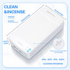 LXIANGN Nail Tool Cleaner with Blue Light, Portable USB Cleaning Box