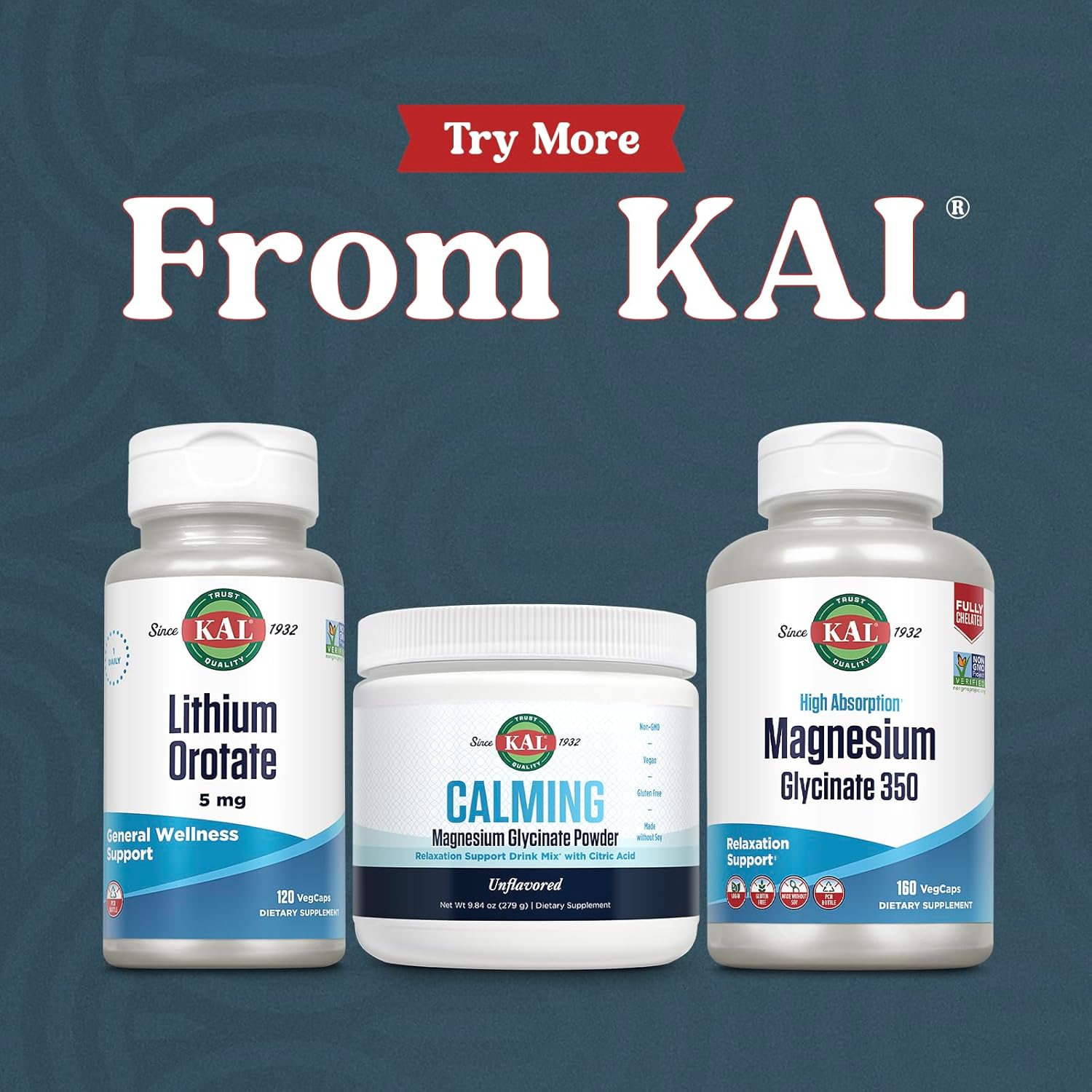 Buy now KAL Lithium Orotate 5 milligrams | Low Serving Of Chelated Lithium Orotate For Bioavailability and Mood Support | In Organic Rice Bran Extract Base | 120 VegCaps at indiglob india