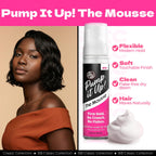 Bronner Bros Pump It Up! The Mousse for Hair Styling, Firm Hold, 8.5oz