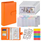 Buy now NICOOTHBudget Binder Cash Envelopes A6 Money Saving Binder with Zipper envelopes (Purple) at indiglob india