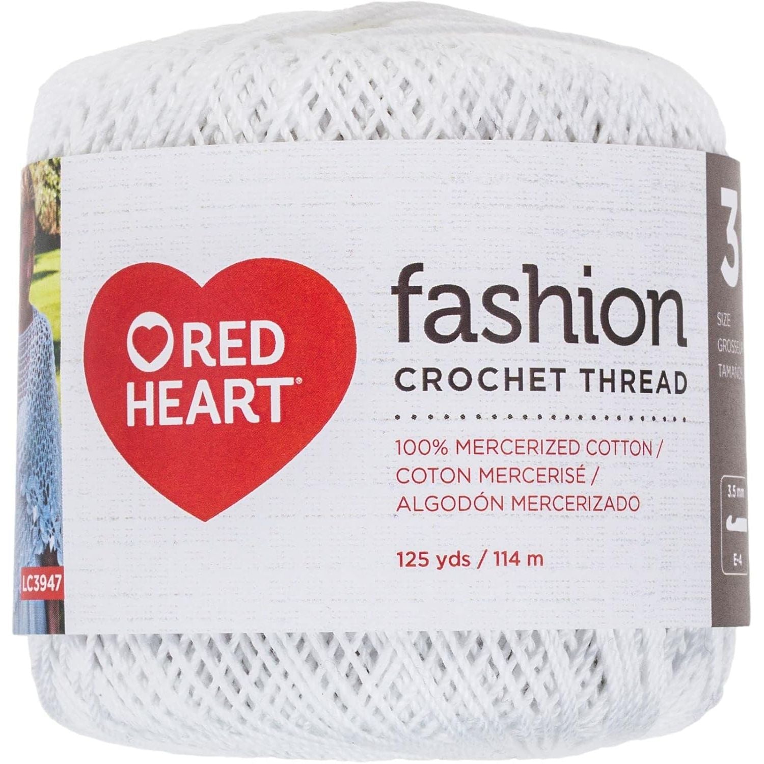 Buy now Red Heart Crochet Thread Yarn, 300 Yards, Victory Red, 1 Count (Pack of 1) 125 Yards White Size 3 at indiglob india