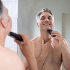 MANSCAPED® The Handyman™ Compact Face Shaver – Portable Men’s Travel Facial Hair Groomer, USB-C Rechargeable Razor, Electric Foil Face Shaver, Waterproof, Cordless, Dual-Action SkinSafe® Foil Blades