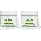 Micronized Creatine Monohydrate 5g, Unflavored, No Fillers, 100 Servings | Strength + Recovery Supplement, Micronized, Dissolves Clean, Vegan, Keto + Gluten-Free, No Blends, Scoop Included