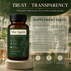 She Again Menopause Supplement for Women with Probiotics, 120 Capsules
