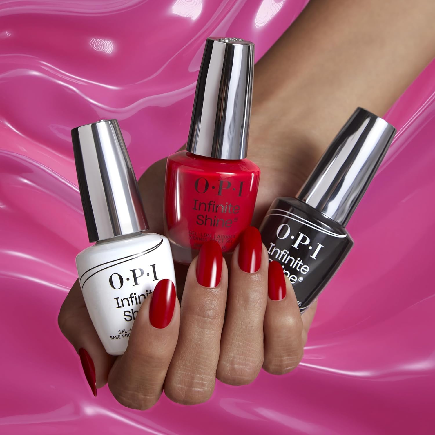 OPI Infinite Shine | Clear Gel Like Nail Polish Base Coat & Top Coat | Long Wear Nail Polish | Vegan, Long Lasting, Protects Nails