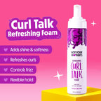 Not Your Mother's Curl Talk Sculpting Gel, Curl Defining Cream, & Curl Foam | Frizz Control Gel, Defining Cream, & Refreshing Curl Foam - 6 & 8 fl oz - Formulated with Rice Curl Complex - Citrus Jasmine