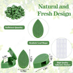 Geiserailie 60 Plant Climbing Clips Wall Fixture with 72 Stickers for Vine