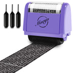 Buy now Miseyo Wide Identity Theft Protection Roller Stamp Set - Yellow (3 Refill Ink Included) at indiglob india