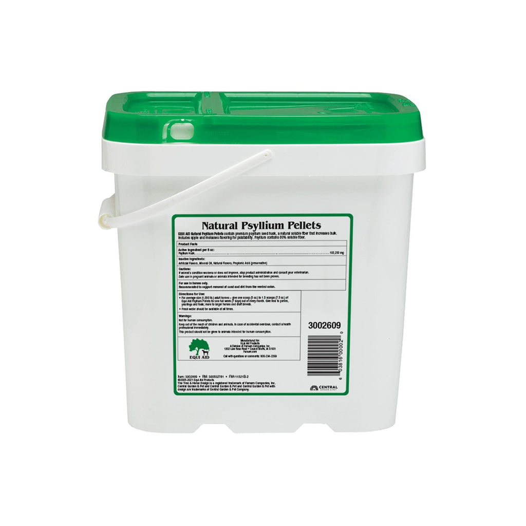Farnam Equi Aid Natural Horse Psyllium Pellets, Supports Removal of Sand & Dirt From Ventral Colon, Horse Digestion Support, Fiber Supplement, Apple/Molasses, 10 pounds