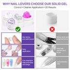 MIZHSE 3D Sculpting Gel available in 2P. Non-sticky, easy application for stunning nail designs. Order online!