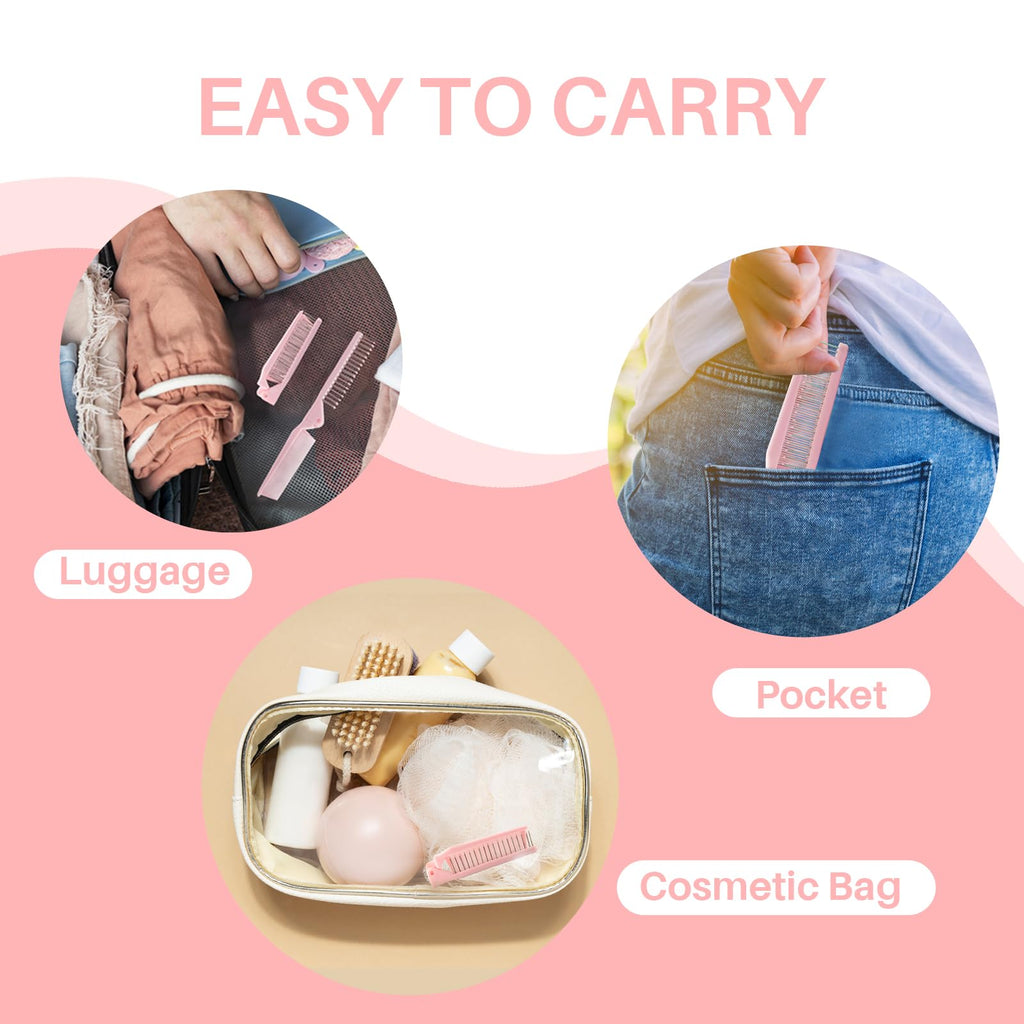 Discover the RHOS Folding Brush with Mirror—an authentic, compact choice for effortless beauty on-the-go, fitting perfectly in pockets or bags.