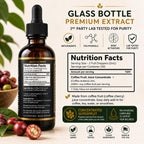 Whole Coffee Fruit Extract – Brain, Focus & Memory Support with BDNF | Low-Caffeine Coffee Cherry Superfruit Concentrate | Polyphenols & Antioxidants, Sugar-Free | 60mL Liquid