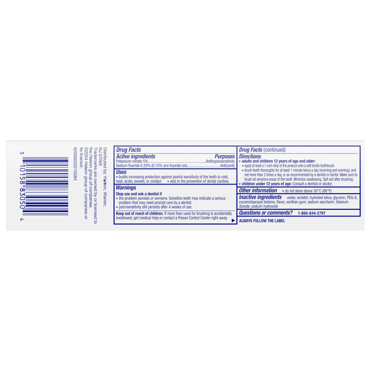 Sensodyne Pronamel Daily Protection Enamel, 4 oz