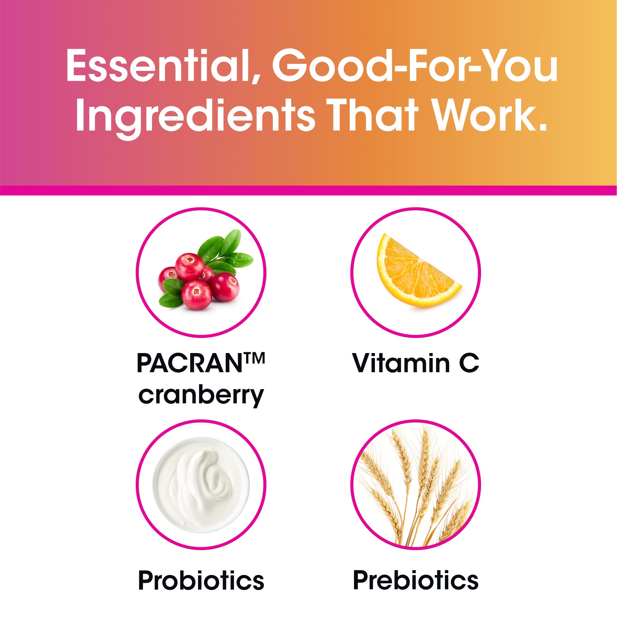 vH essentials Probiotics for Women with Prebiotics and Cranberry, 60 Ct | Feminine Health Dietary Supplement, Probiotics Support Gut Balance, Urinary Tract Health for Women, 30 Day Supply