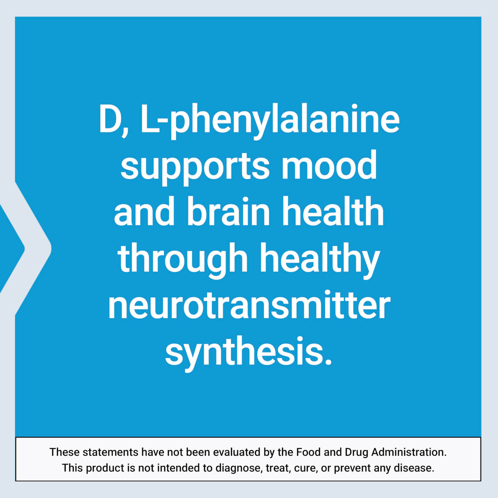 Life Extension D, L-Phenylalanine, 500 mg, Mood Health, 100 Capsules