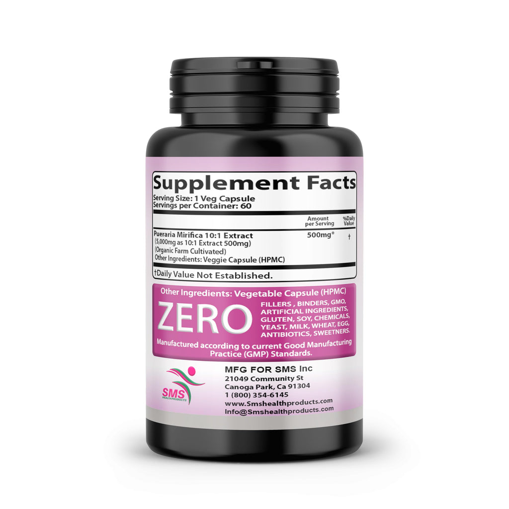 Feminizer Sex Change Capsules Pueraria Mirifica Potent Estrogen Hormone Complex for Trans Women - Breasts Booty Hair Skin Nails - Transgender Ladyboy Queer LGBT - No Fillers