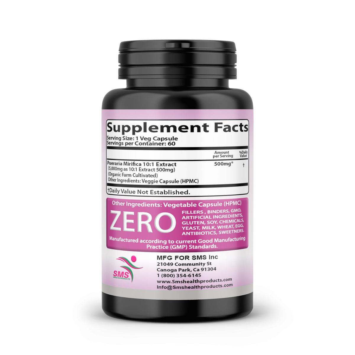 Feminizer Sex Change Capsules Pueraria Mirifica Potent Estrogen Hormone Complex for Trans Women - Breasts Booty Hair Skin Nails - Transgender Ladyboy Queer LGBT - No Fillers