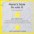 Buy now Zarbee's Vitamin D Drops for Infants, 400IU (10mcg) Baby & Toddler Liquid Supplement, Newborn & Up, Dropper Syringe Included, 0.47 Fl Oz at indiglob india