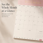 Aesthetic 2026-2027 Wall Calendar - Runs from June 2026 Until December 2027