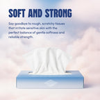 Bulk Tissues, 30 Flat Boxes, 100 Sheets/Box, 3000 Facial Tissues Total, 2-Ply, Soft, White, for Office, Business & Home, Commercial Flat Box Tissues, Hypoallergenic, Unscented, Packaging May Vary
