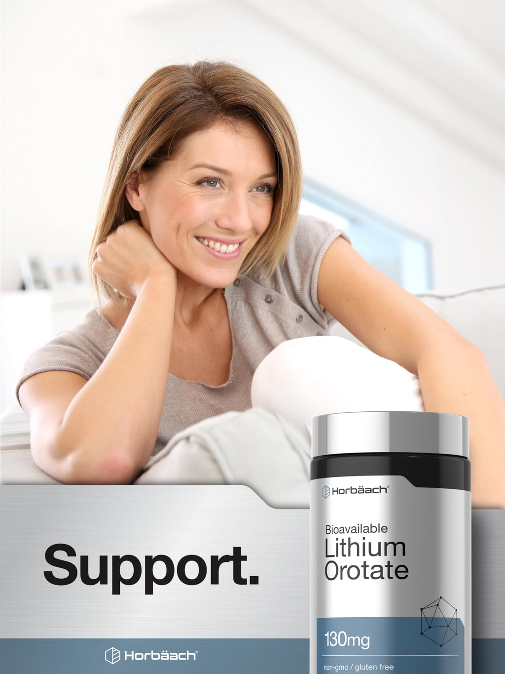 Horbäach Lithium Orotate 130mg | 180 Capsules