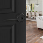 Buy now Berlin Modisch Zero Gravity Urban Series Dummy Lever Door Handle Pack of 2 Non-Turning Single Side Pull Only Lever Set [for Closet or French Doors] Heavy Duty – Iron Black Finish at indiglob india