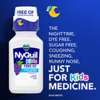 Buy now VICKS Kids DayQuil & NyQuil Cold & Cough Relief Liquid Co-Pack, Free of Artificial Dyes & Sugar, Multi-Symptom Relief of Cough, Sneezing, Runny Nose, Mucus, and Chest Congestion, for Ages 6+, 2x6oz at indiglob india