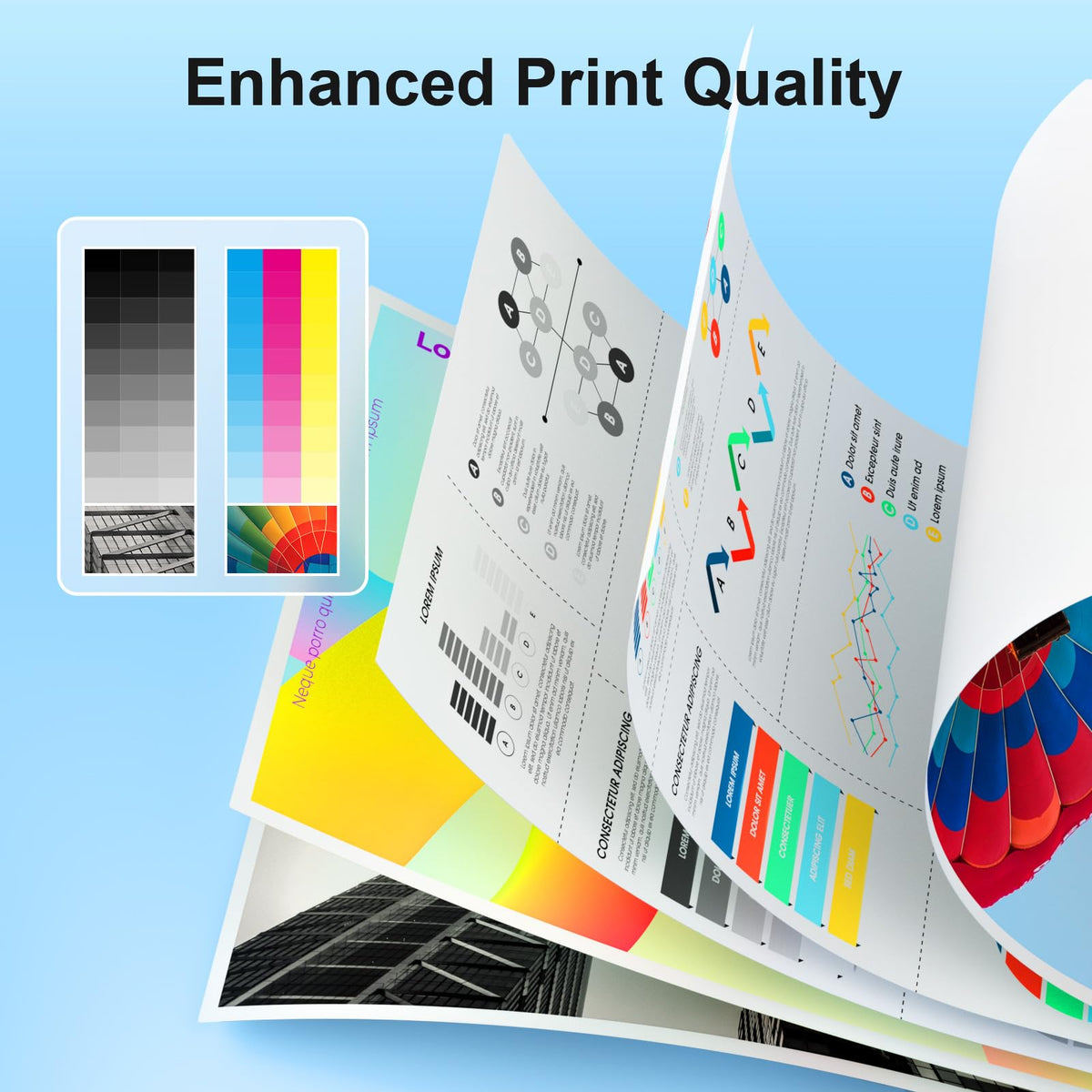 64 Black Ink Cartridges Compatible for HP Ink 64 64XL Black Ink Cartridge for HP Printers Fit for Envy Photo 7855 7858 7155 7800 6255 Inspire 7900e 7955e 7255e 7950e 7958e 7200e Tango Printer (2 Pack)