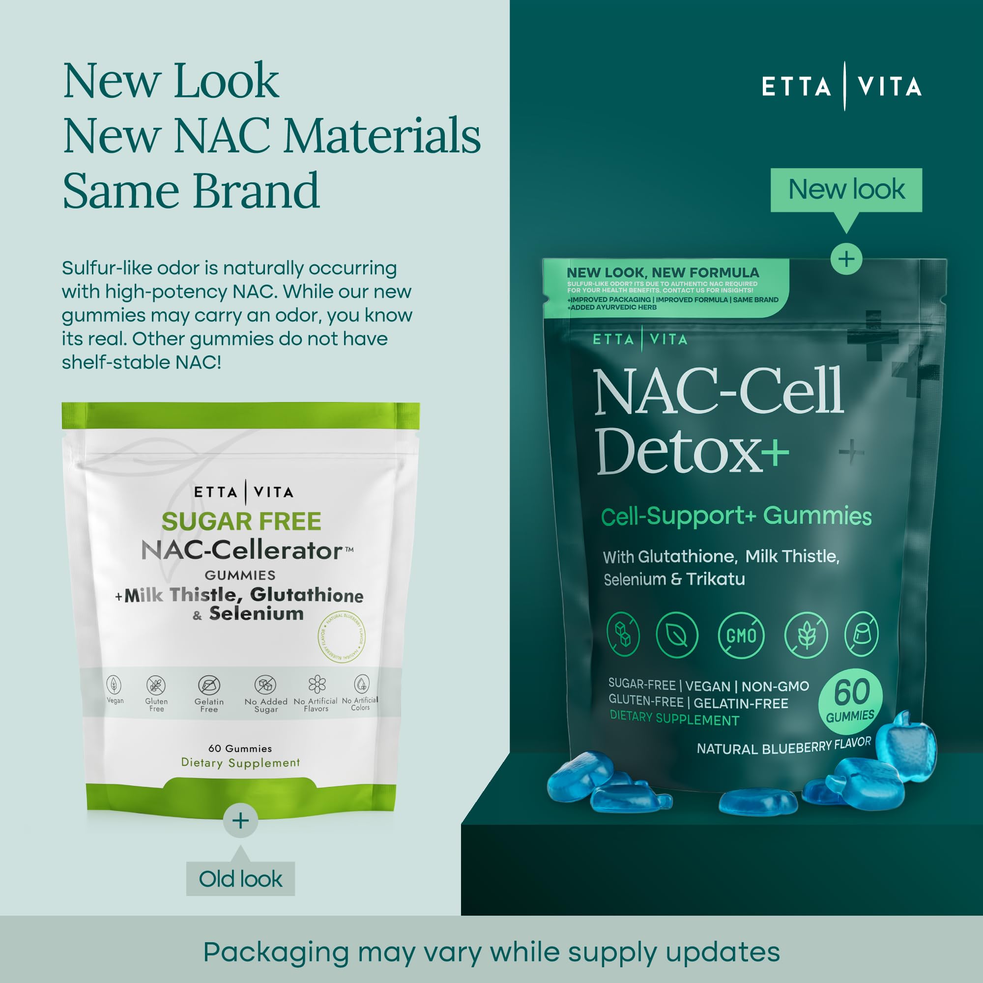 Sugar-Free NAC Gummies for Kids and Adults with Glutathione & Milk Thistle | N Acetyl Cysteine 400mg for antioxidant & immune support, sugar free, vegan, non-GMO, gluten free, blueberry flavor, USA
