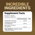 Dr. Berg Ashwagandha Capsules 1000mg - Includes Ashwagandha Root with Black Pepper from Bioperine - Ashwagandha Supplements 90 Capsules