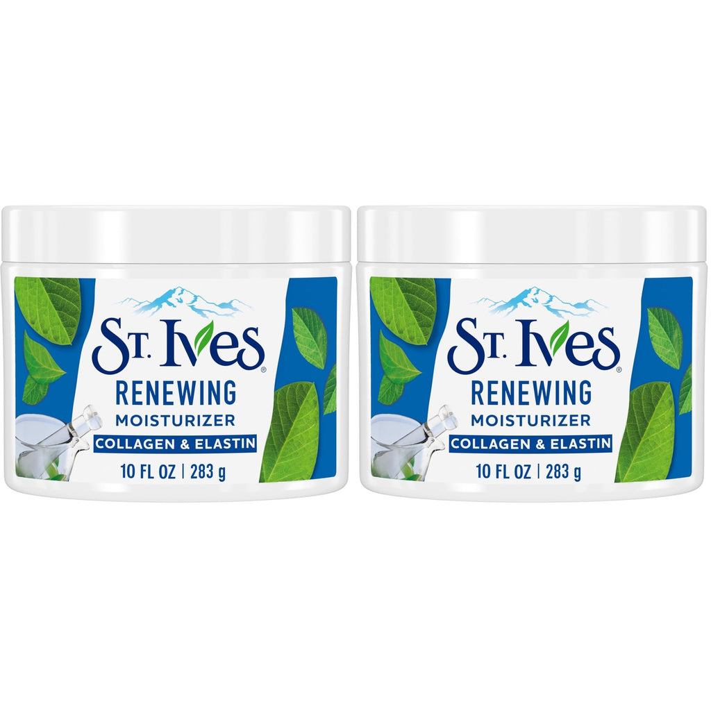 St. Ives Collagen Elastin Face Moisturizer for Dry Skin, Paraben free and Non Comedogenic, 10 oz