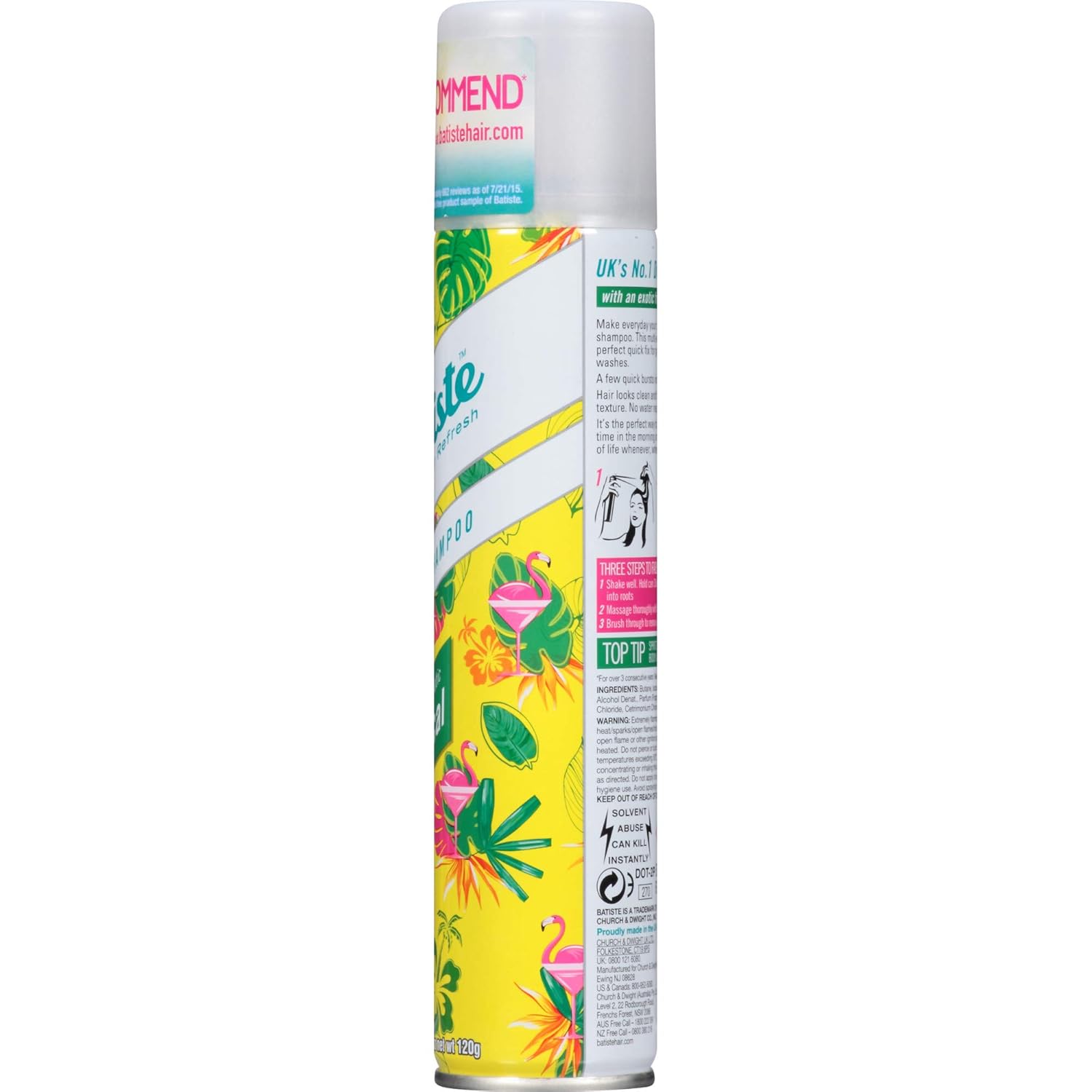 Buy now Batiste Dry Shampoo, Tropical Fragrance, 6.73 fl. oz. (Pack of 3) at indiglob india