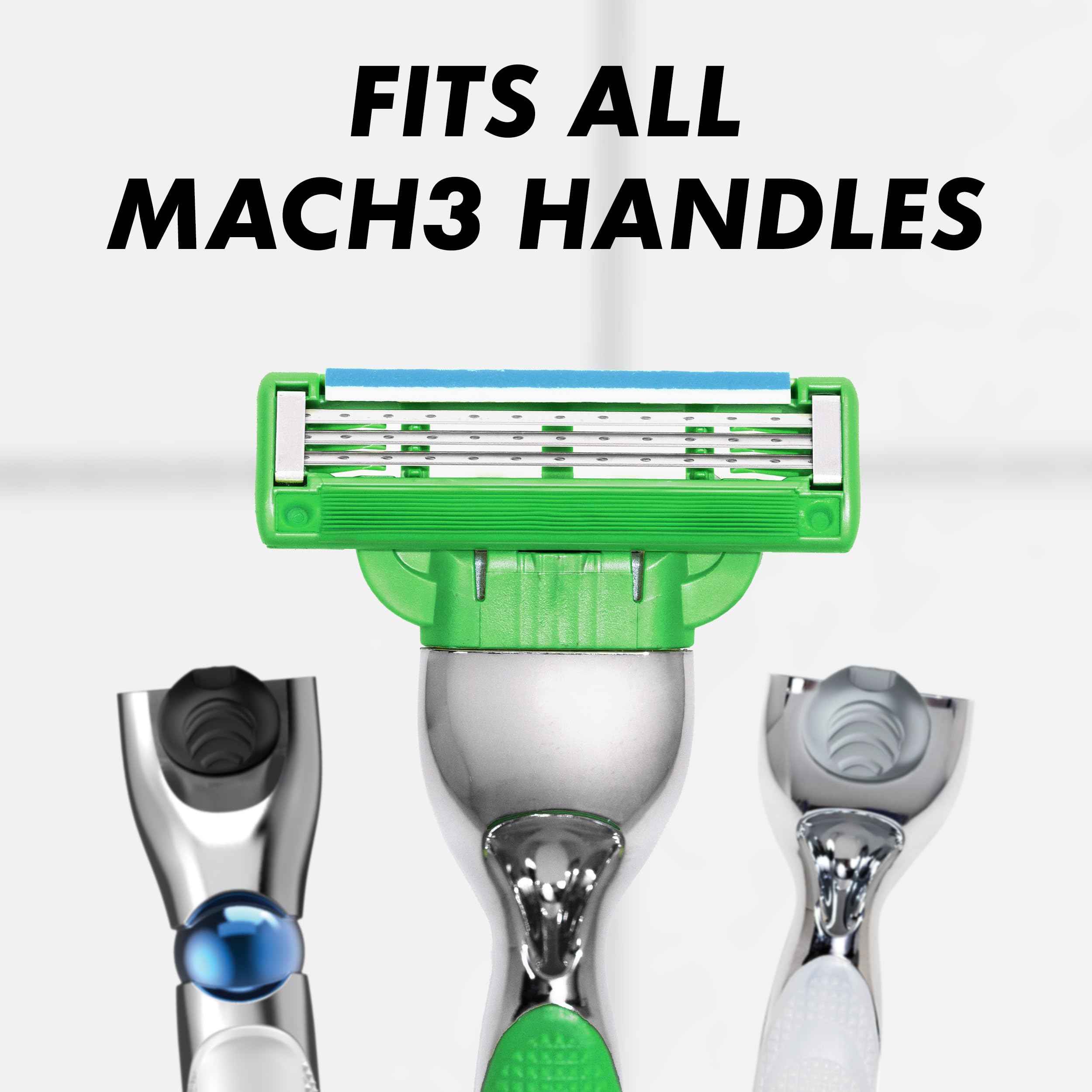 Gillette Mach3 Sensitive Mens Shaving Razor Blade Refills, 20 Count