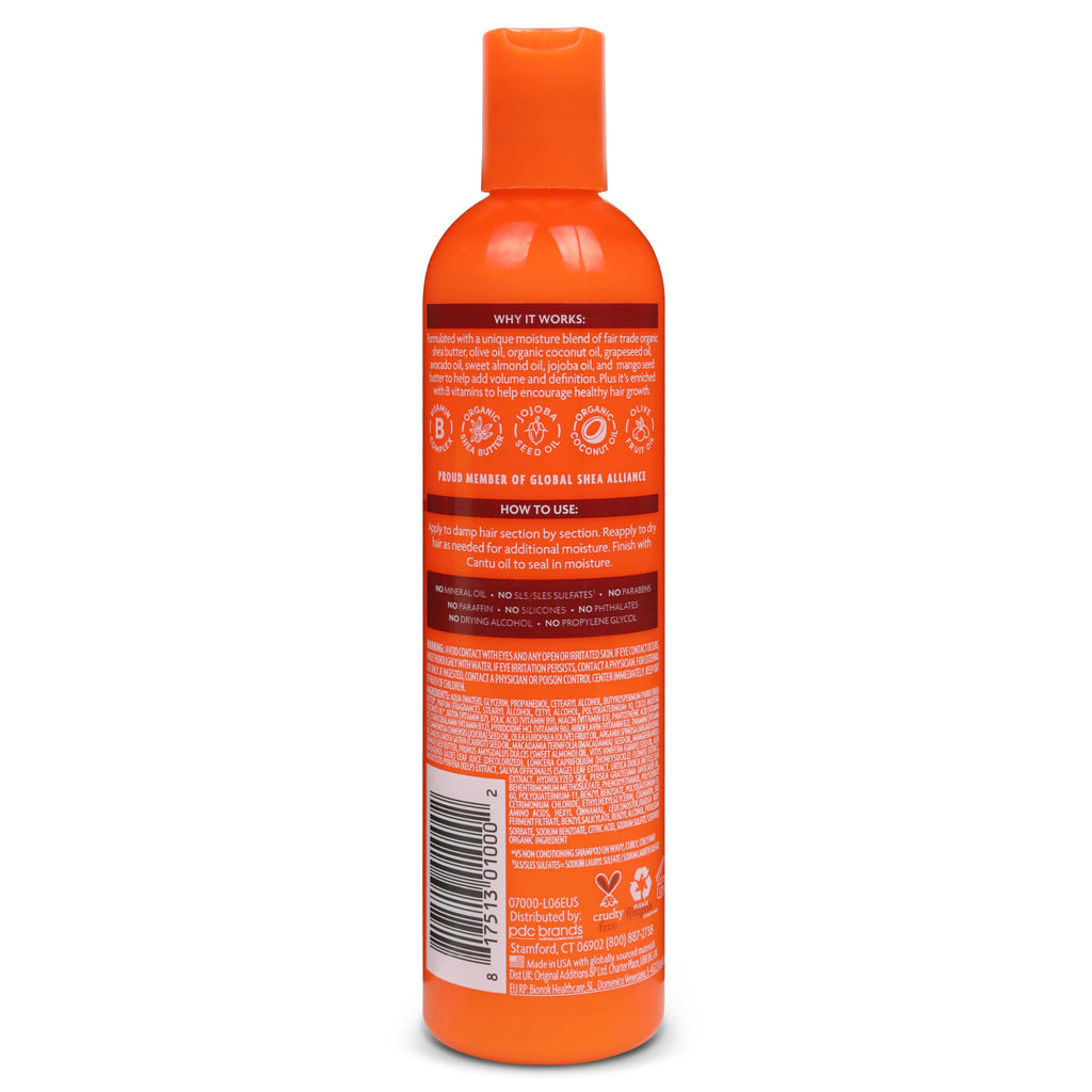 Cantu Moisturizing Curl Activator Cream for Natural Hair with Pure Shea Butter, 12 fl oz (Pack of 2)