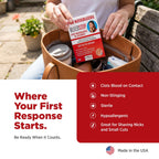 BleedStop™ Nosebleed Strips – Fast Acting Blood Coagulant Foam Inserts – Helps Clot Blood on Contact – Non-Stinging Sterile Hypoallergenic for Mild to Heavy Nosebleeds