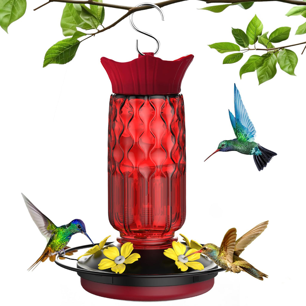 Hummingbird Feeders for Outdoors Hanging, 16 oz Plastic Hummingbird Feeders