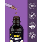 Carlyle Kids Melatonin Liquid | 1 fl oz | Two Pack | Fruit Flavor | Drug Free Childrens Supplement