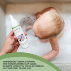 Ladibugs Cradle Cap Remedy Kit - 2-Step Serum & Comb Scale Remover