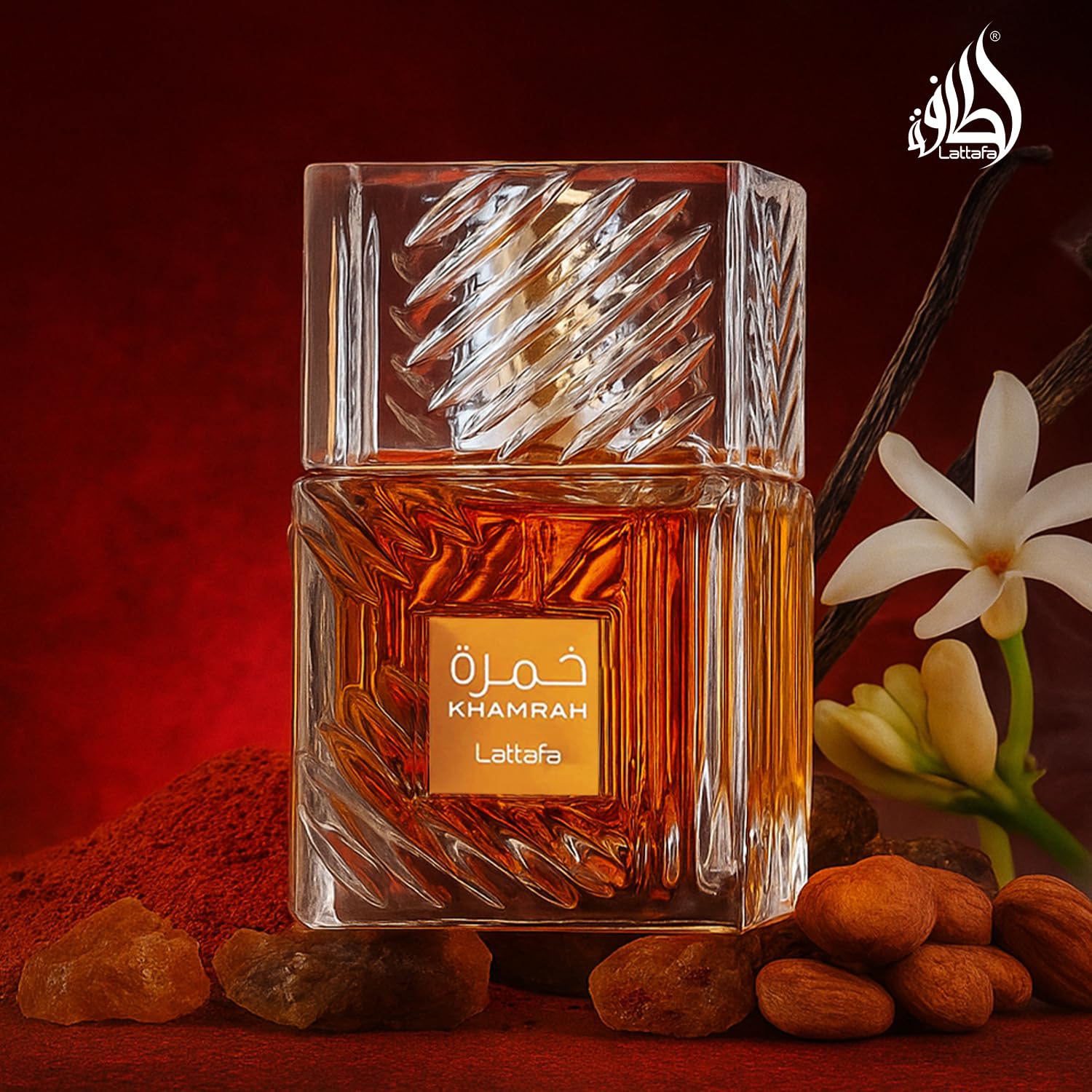 Buy now Lattafa Khamrah - Vanilla, Warm Spicy, Amber, Cinnamon - Eau de Parfum Long-Lasting Fragrance for Unisex, 3.40 Ounce / 100 ml at indiglob india