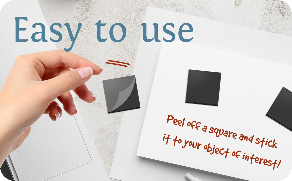 Magnefic Magnetic Squares, 1 Tape Sheet of 70 Magnetic Squares (Each 20x20x2mm), Magnet on one Side, Self Adhesive on the Other Side. Perfect for Fridge Organisation, Art Project, Vision Board