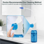 Ear Wax Removal Kit, Ear Cleaning Kits Manual Safe Ear Irrigation Flushing System, Effective Ear Cleaner Earwax Removal Kit, Ear Wax Removal Tool with Ear Basin and 10 Ear Tips