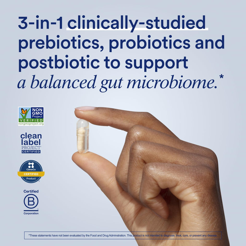 Ritual Synbiotic+ 3-in-1 Probiotic Supplement - 30 Capsules - 30 Servings | Probiotic, Prebiotic, Postbiotic** - Women and Men - Support Gut, Digestive Health* - Vegan - One Daily Capsule - Mint