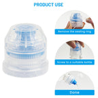 28mm Push Pull Cap, Replacement Water Bottle Flip Tops with Seal Tab for Smart Bottles or Soda Water Bottles, 10PCS
