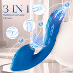 Rabbit Vibrator Sex Toys,All-in-One Thrusting Dildo with Triple Modes